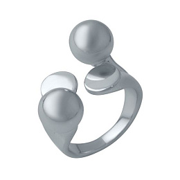 Silver ring without stones