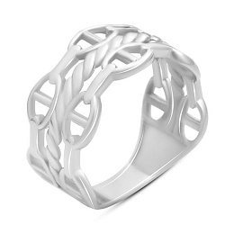 Silver ring without stones