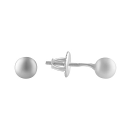 Silver earrings without stones