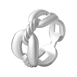 Silver ring without stones