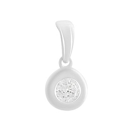 Золотая подвеска с фианитами 0.4ct