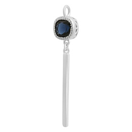 Silver pendant with sapphire nano 0.93ct