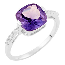 Серебряное кольцо с александритом 4.246ct
