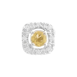 Silver pendant with citrine nano 0.305ct