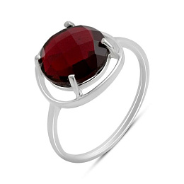 Серебряное кольцо с гранатом nano 3.425ct