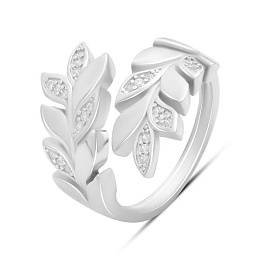 Silver Ring with Fianites