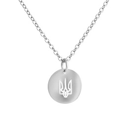 Silver necklace without stones