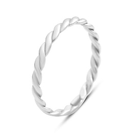 Silver ring without stones