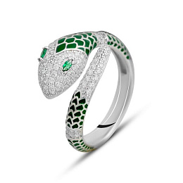 Silver Ring with Fianites