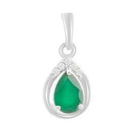 Серебряная подвеска с агатом 0.697ct