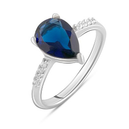 Срібна каблучка з сапфіром nano 1,703 карата