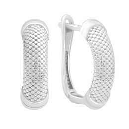 Срібні сережки без каменів