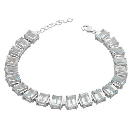 Серебряный браслет с топазом 24.425ct