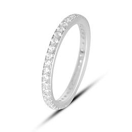 Silver Ring with Fianites