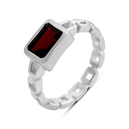 Серебряное кольцо с гранатом nano 1.261ct