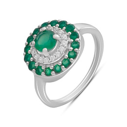 Серебряное кольцо с агатом 1.178ct