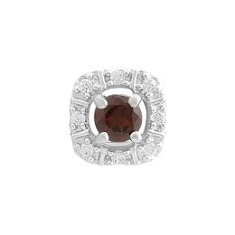 Серебряная подвеска с гранатом 0.425ct