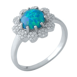 Silver ring with opal 0.925ct