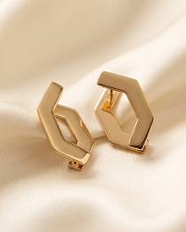 Silver earrings without stones