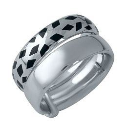 Silver ring with semalloy