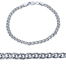 Silver bracelet without stones