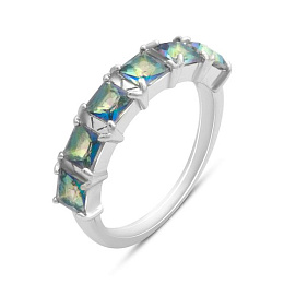 Серебряное кольцо с мистик топазом 1.517ct