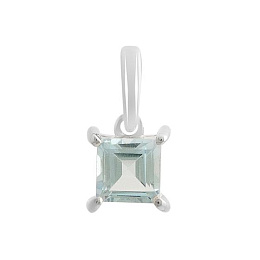 Silver pendant with a 0.79-carat topaz