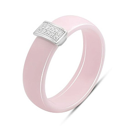 Серебряное кольцо с керамикой