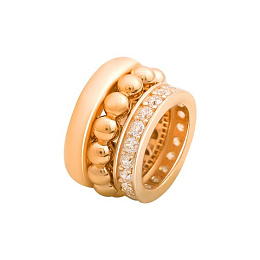 Золотая подвеска с фианитами 0.18ct