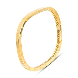 Gold bracelet with 0.36ct cubic zirconia stones