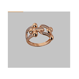 Silver ring with 0.16ct fianites