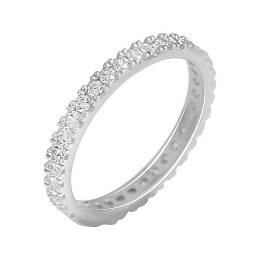 Золотое кольцо с фианитами 4ct