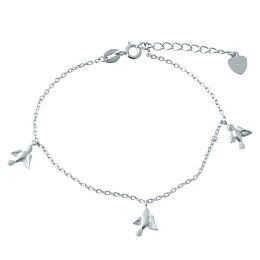 Silver bracelet without stones