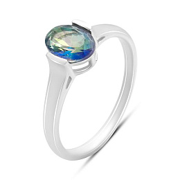 Срібне кільце з містичним топазом 0,933 карата