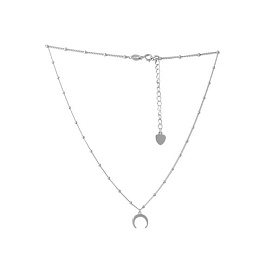 Silver necklace without stones