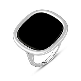 Серебряное кольцо с ониксом 5.781ct
