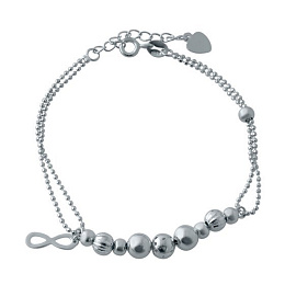 Silver bracelet without stones