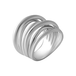 Silver ring without stones
