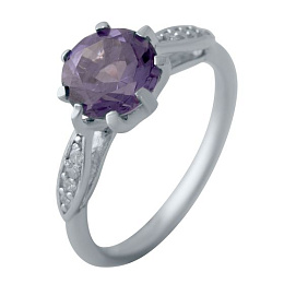 Срібна каблучка з олександритом 2.374ct