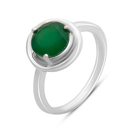 Срібна каблучка з агатом 1.8ct