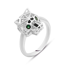 Silver Ring with Fianites