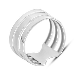 Silver ring without stones