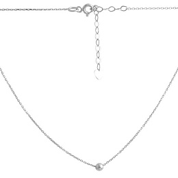 A gold necklace without stones