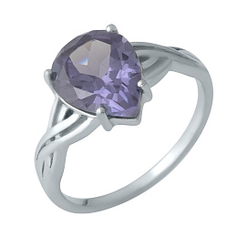 Серебряное кольцо с александритом 4.61ct