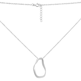 Срібне кольє без каменів