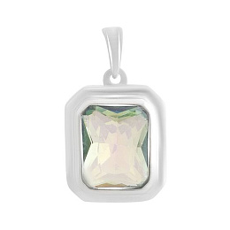 Серебряная подвеска с мистик топазом 2.4ct