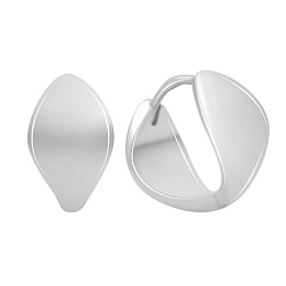 Silver earrings without stones