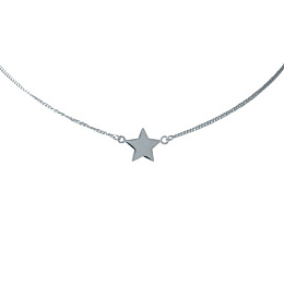 Серебряное колье без камней