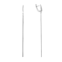 Срібні сережки без каменів