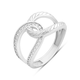 Серебряное кольцо с фианитами
